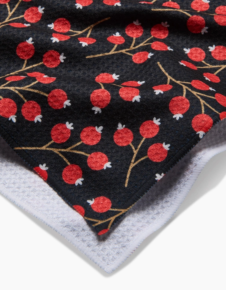 Geometry Tea Towel: Christmas Berries