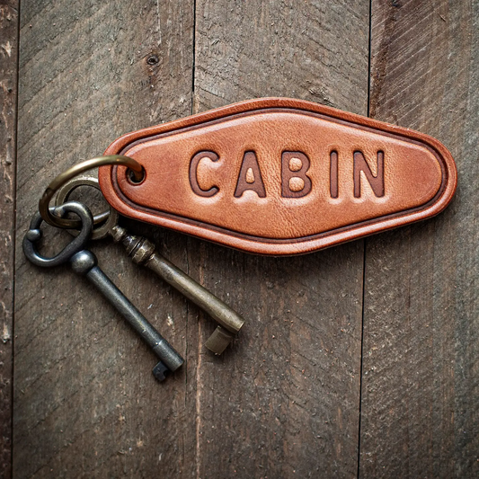 Cabin Leather Keychain