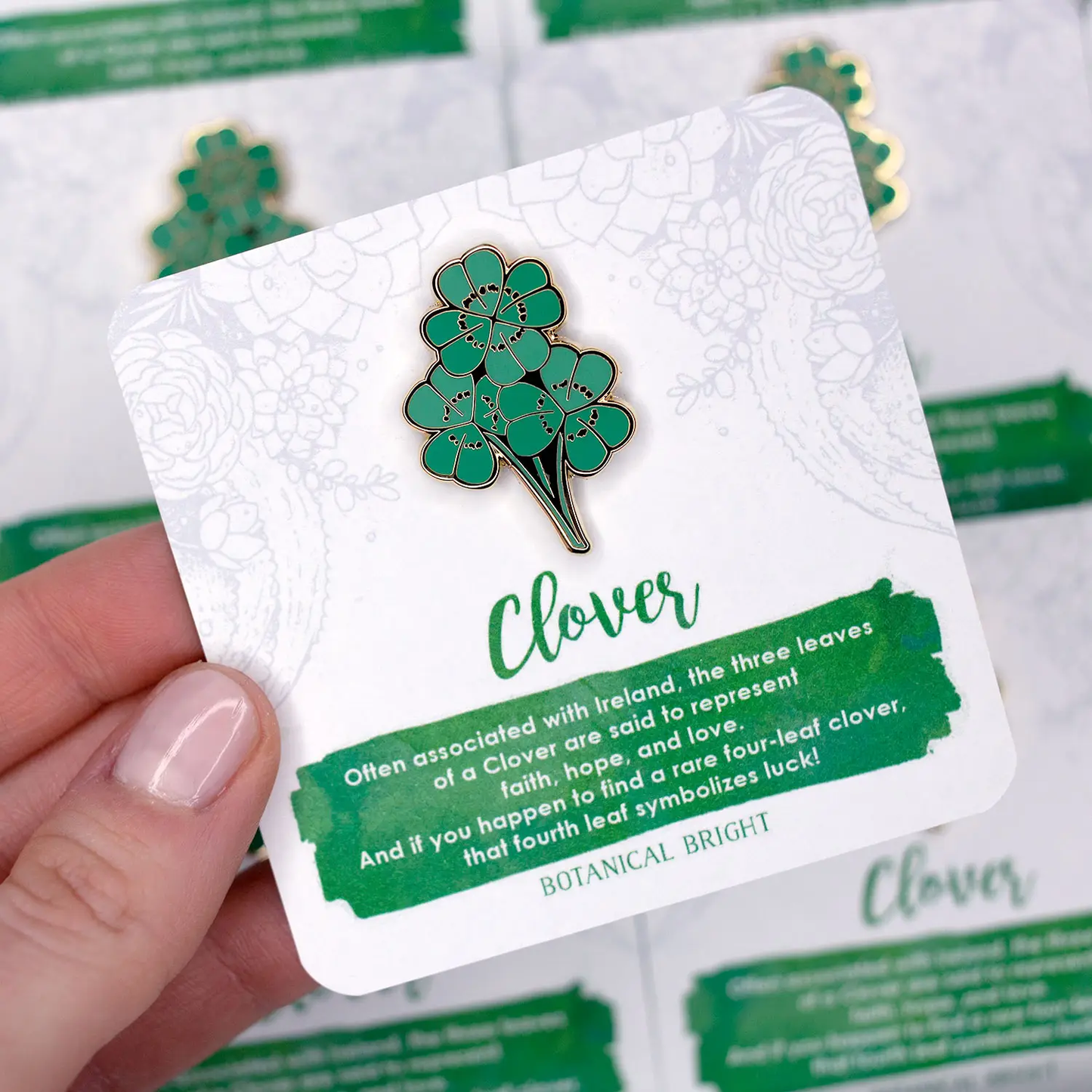 Four-Leaf Clover Enamel Pin