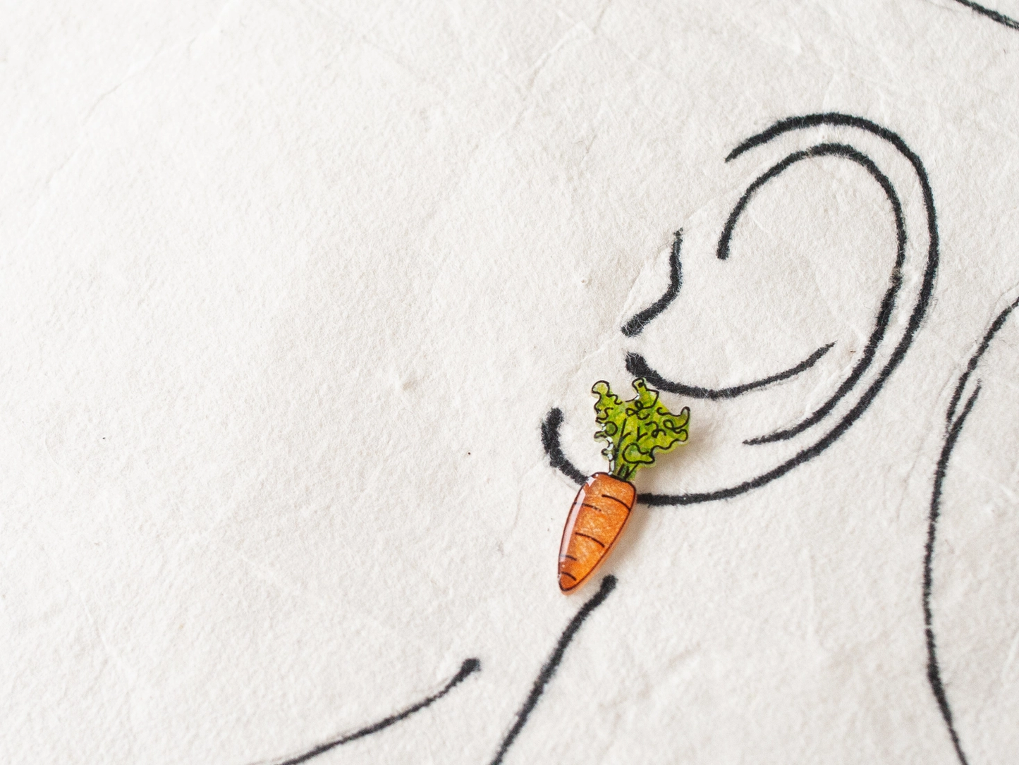 Carrot Stud Earrings