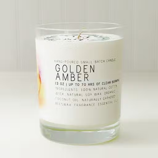 Golden Amber Candle