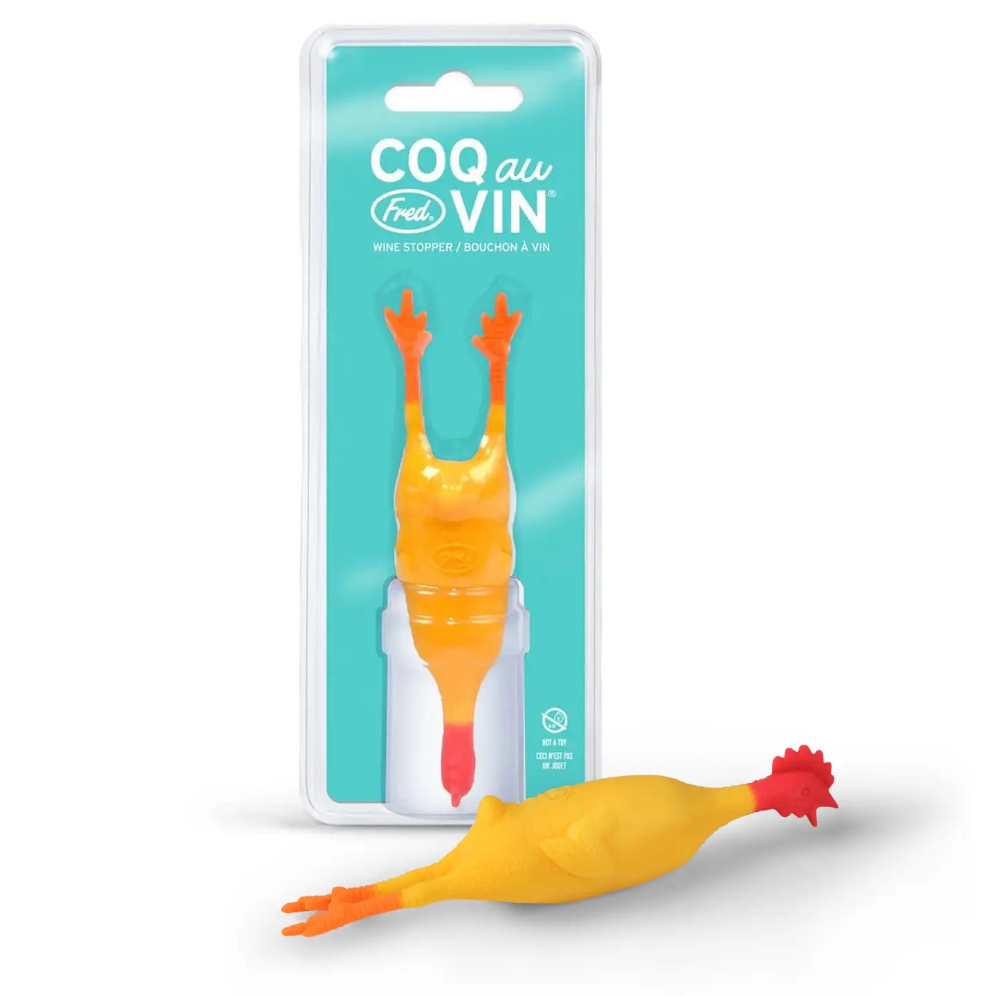 Coq Au Vin Rubber Chicken Wine Stopper