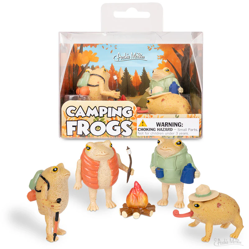 Camping Frogs Set of 5