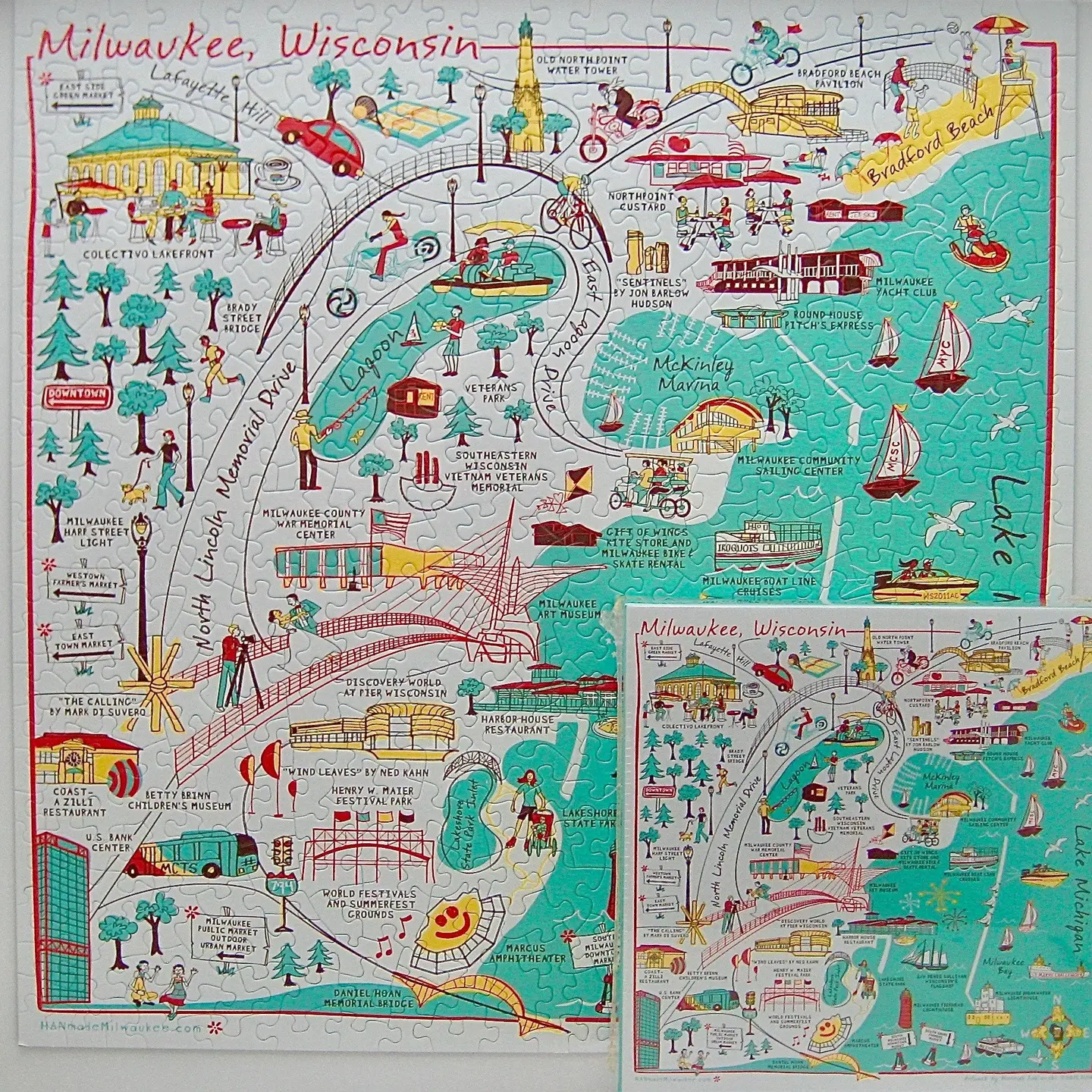 Milwaukee Lakefront Puzzle 500pc Puzzle