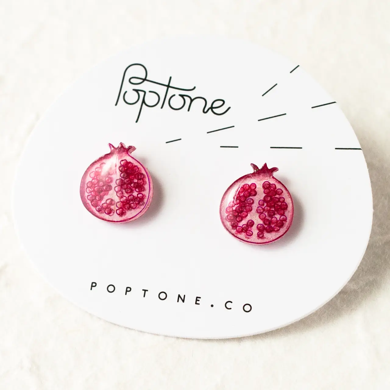 Pomegranate Stud Earrings