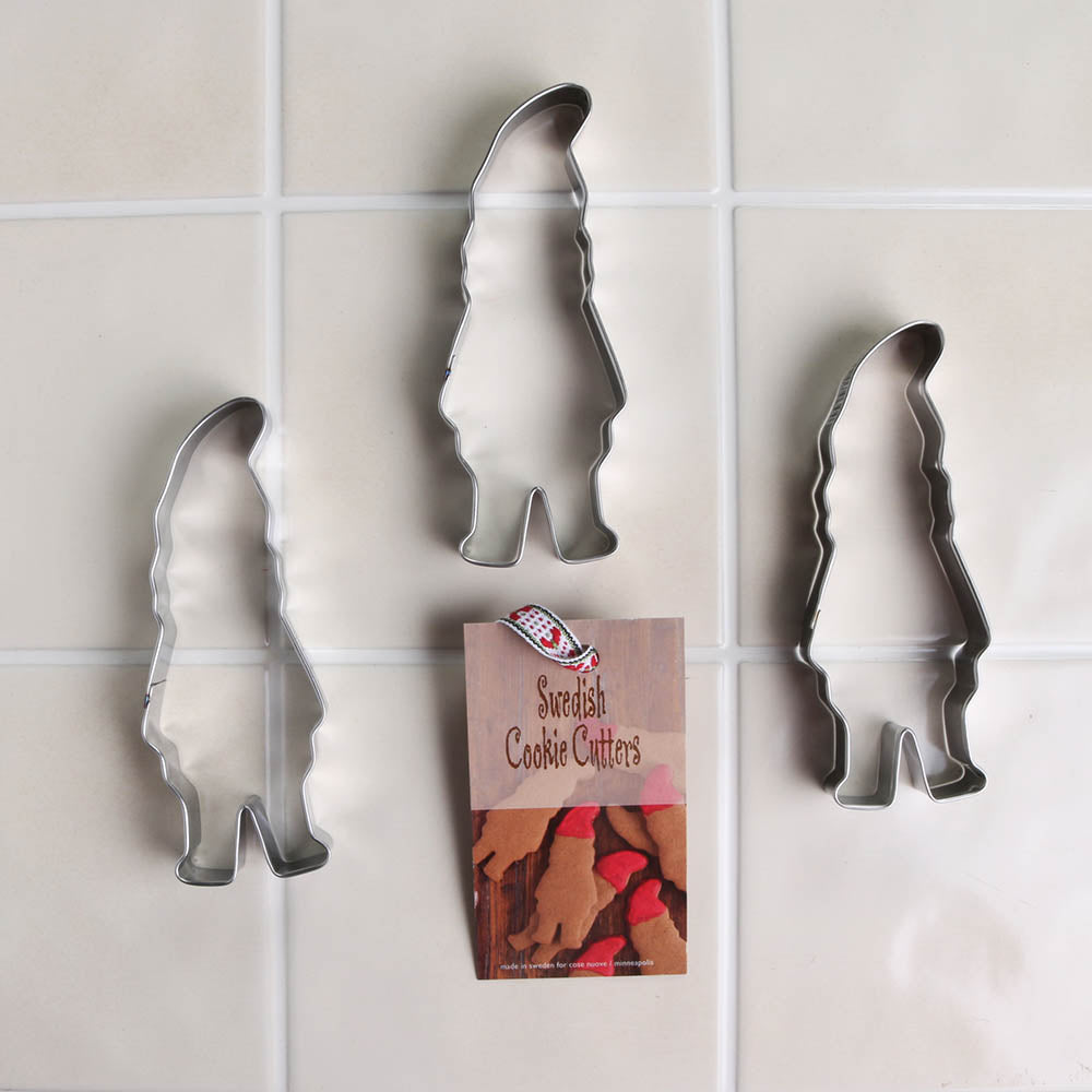 Swedish Tomte Cookie Cutters Set of 3