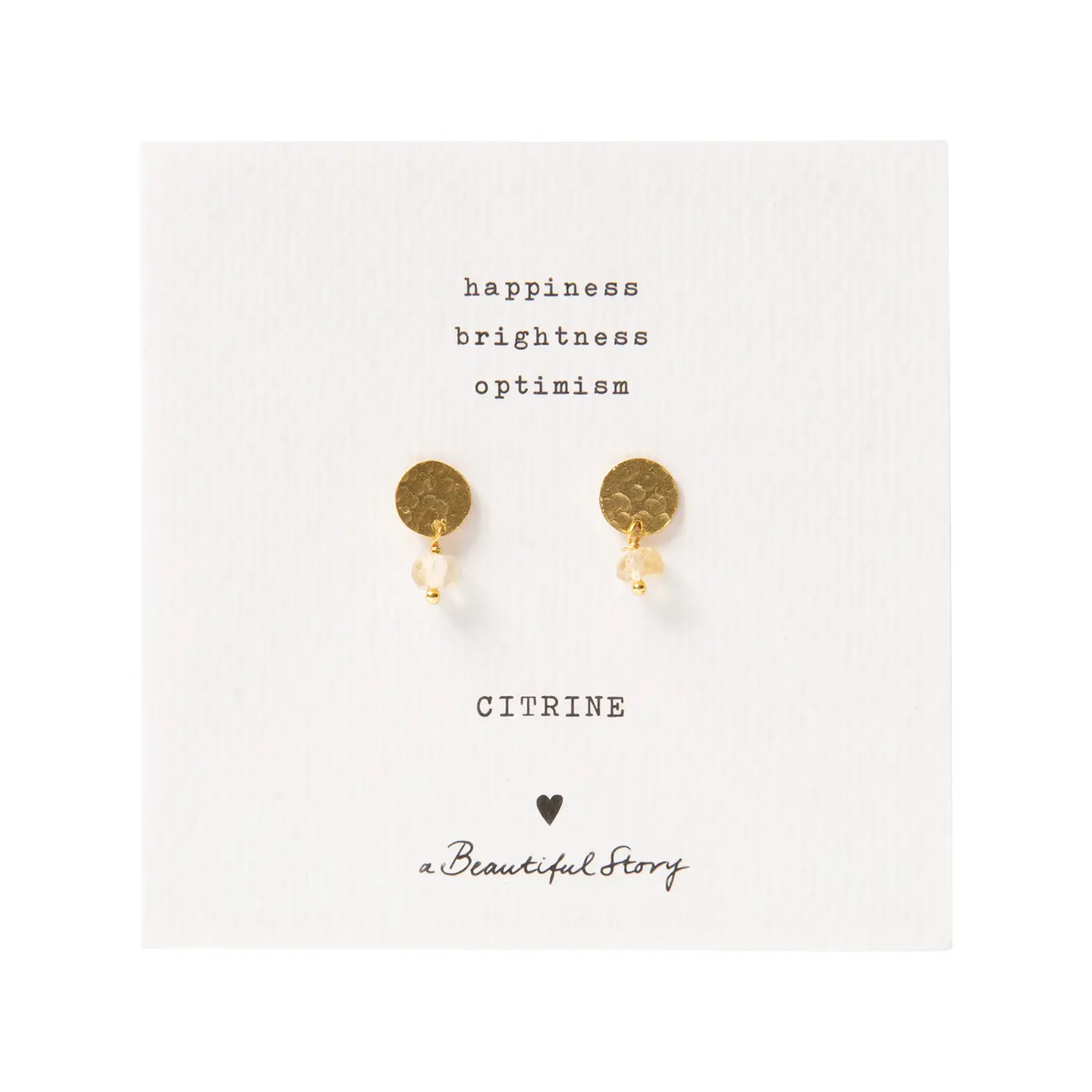 Mini Coin Gemstone Earrings Gold