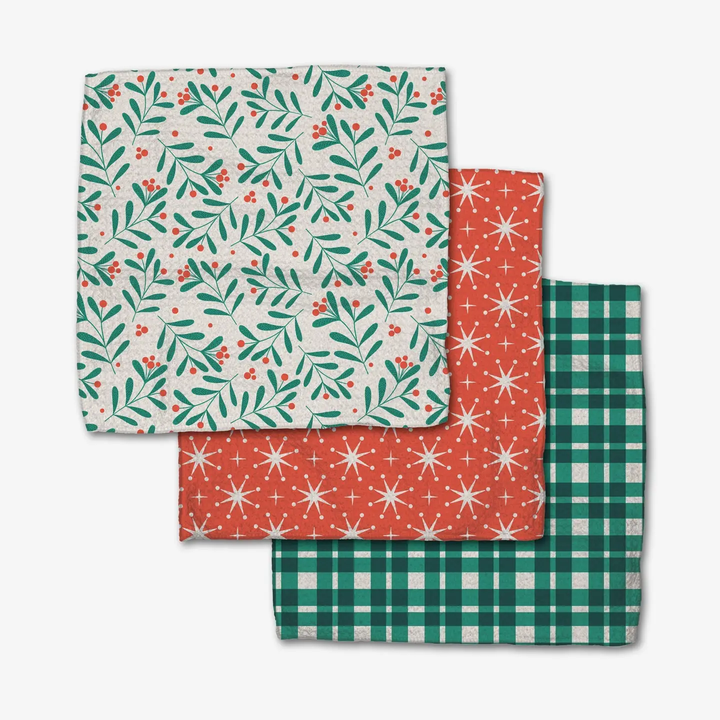 Geometry Dishcloth Pack: Merry Berry