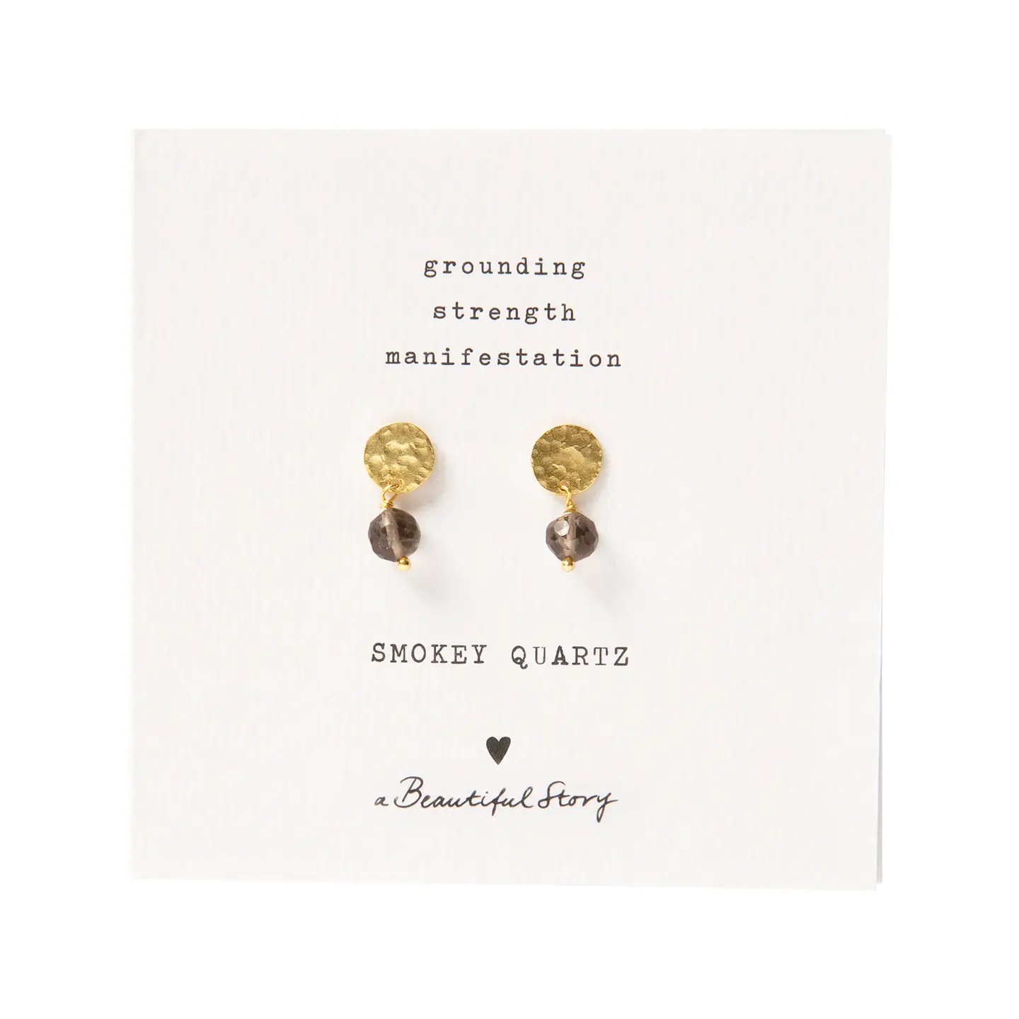 Mini Coin Gemstone Earrings Gold