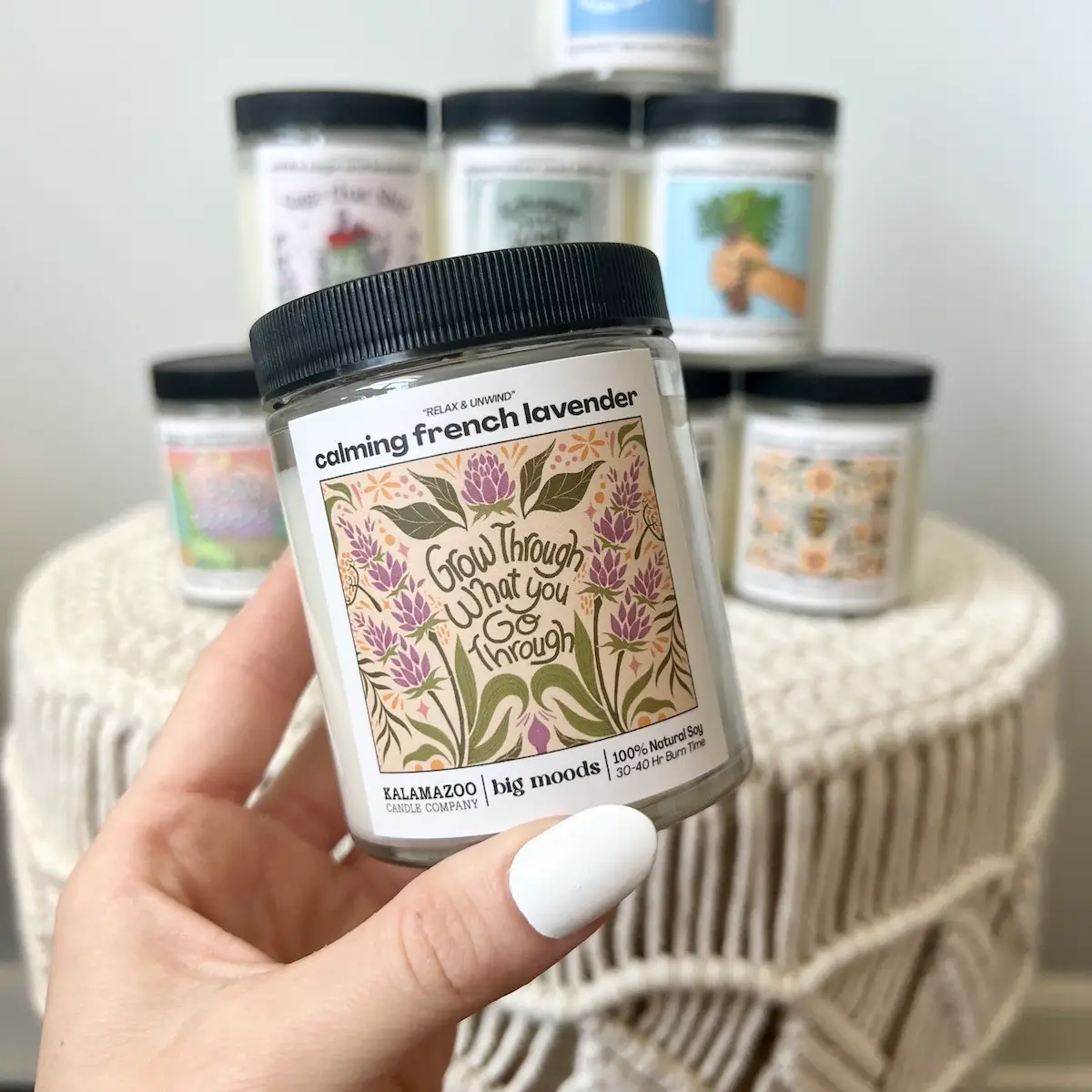 Grow Through Calming French Lavender Candle