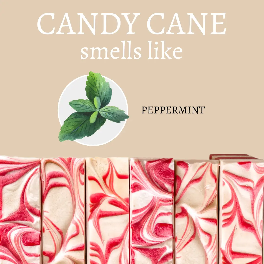 Candy Cane Christmas Handmade Soap