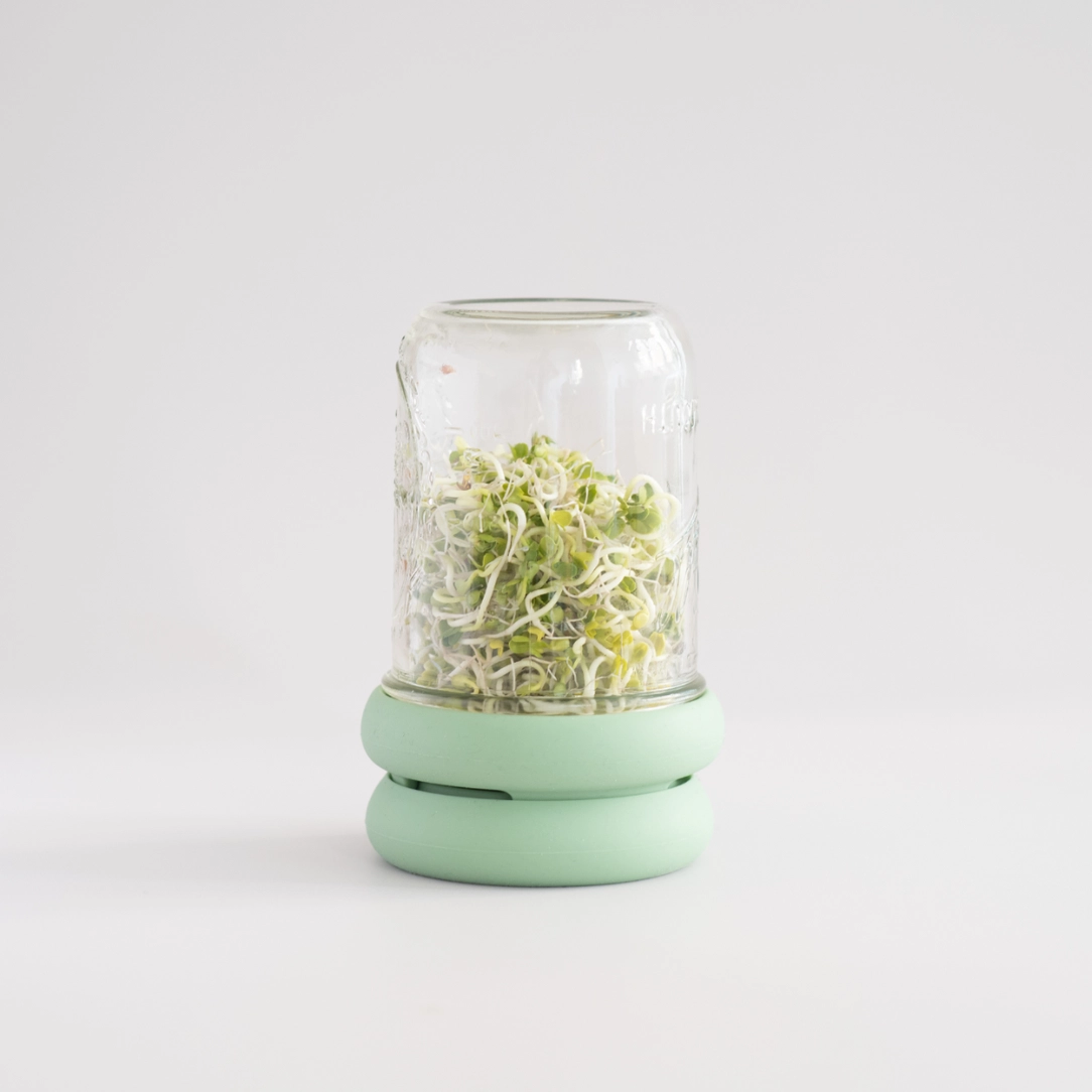 Reusable Silicone Sprouting Lids