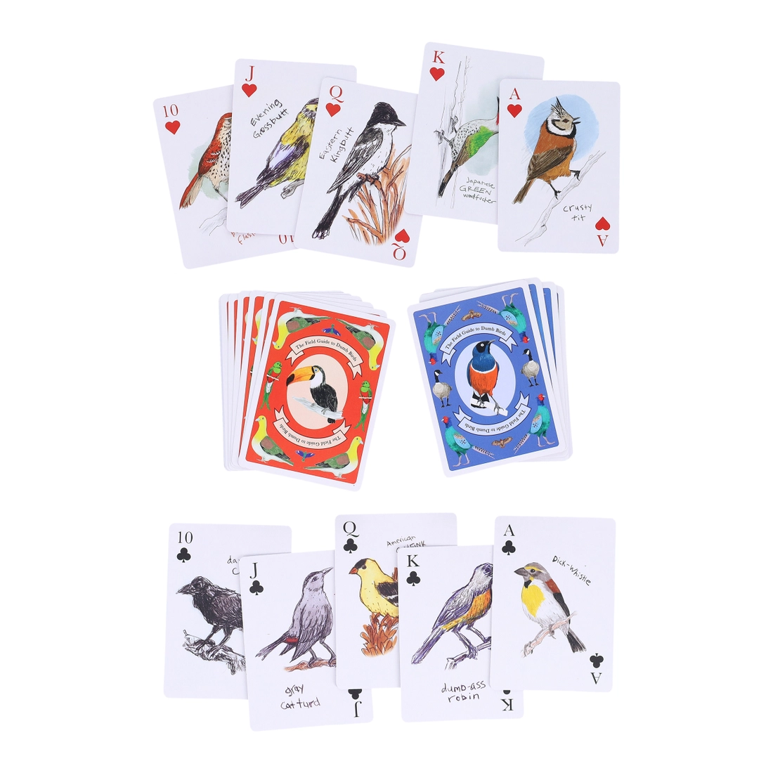 Field Guide To Dumb Birds Playing Cards