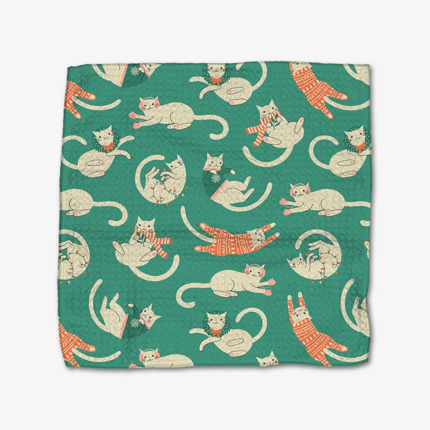 Geometry Dishcloth Pack: Christmas Cats