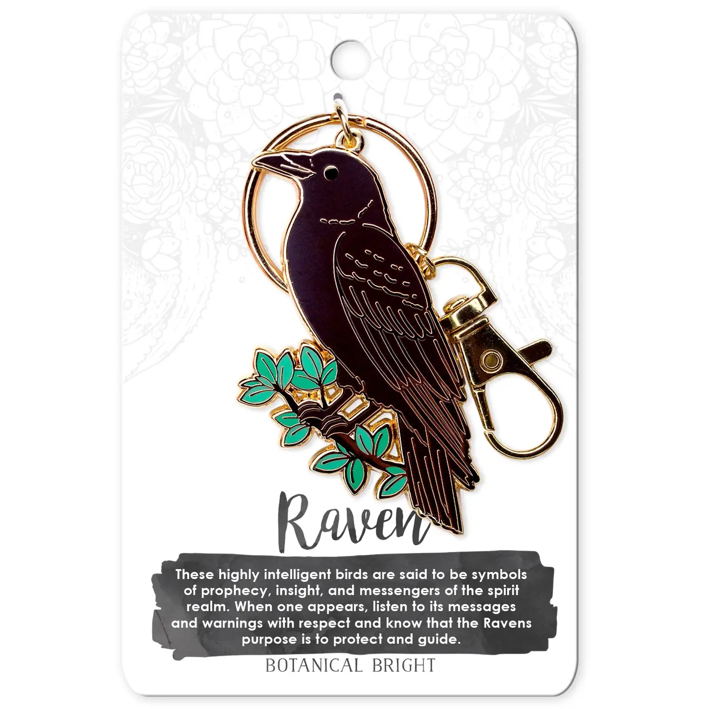 Raven Keychain