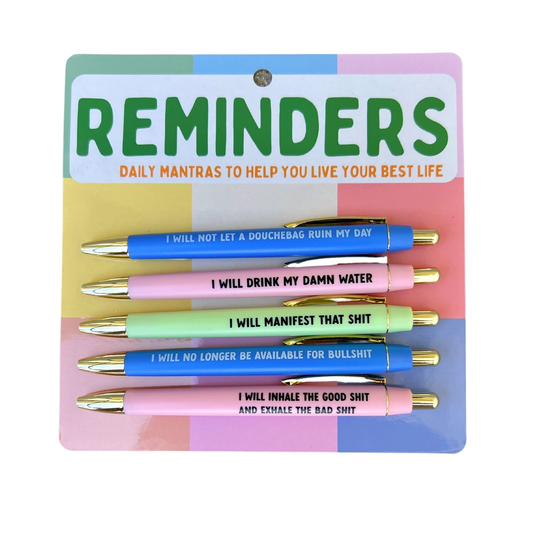 Daily Reminders Pen Set