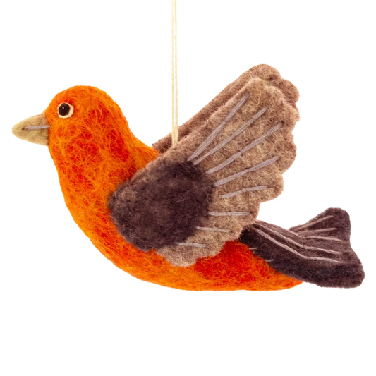 Scarlet Tanager Woolie Ornament