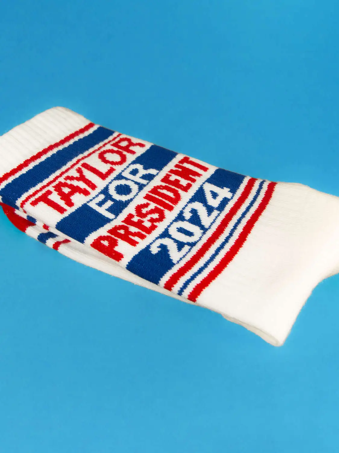 Taylor For President 2024 Crew Socks