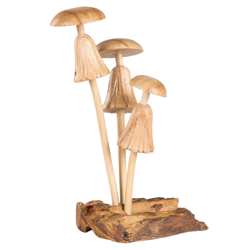 Carved Driftwood Mushrooms