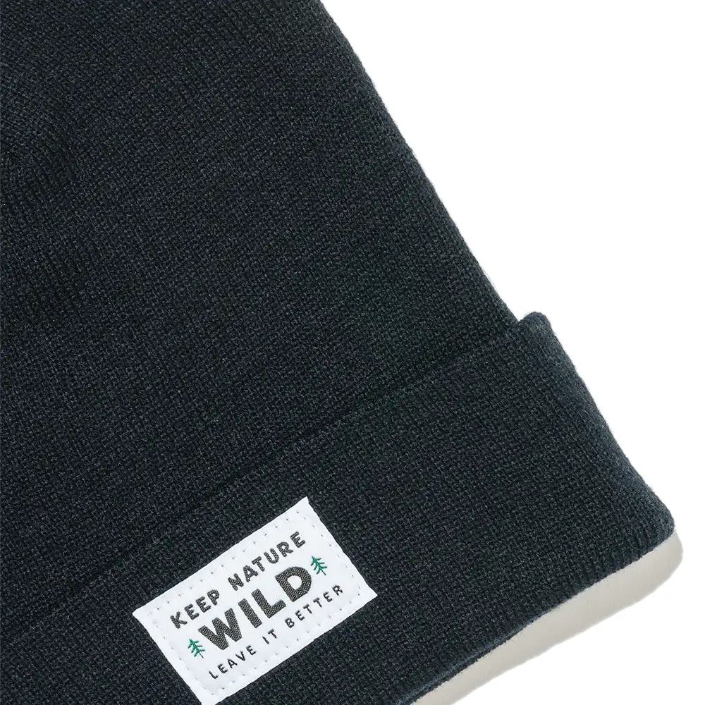 Twin Pines Cuffed Beanie -Black