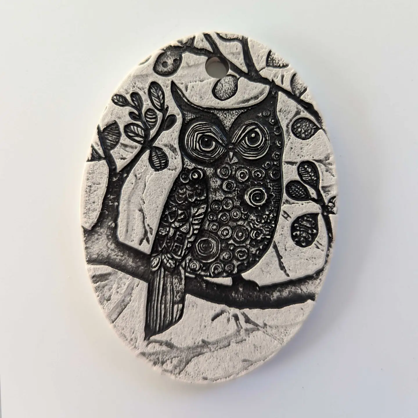Pottery Ornament Owl