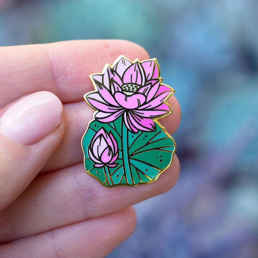 Lotus Enamel Pin