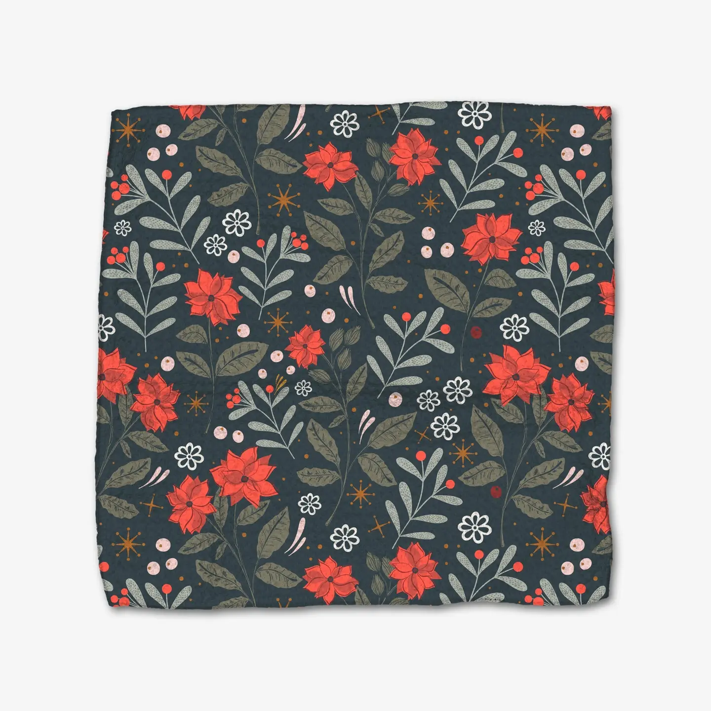 Geometry Dishcloth Pack: Holiday Floral