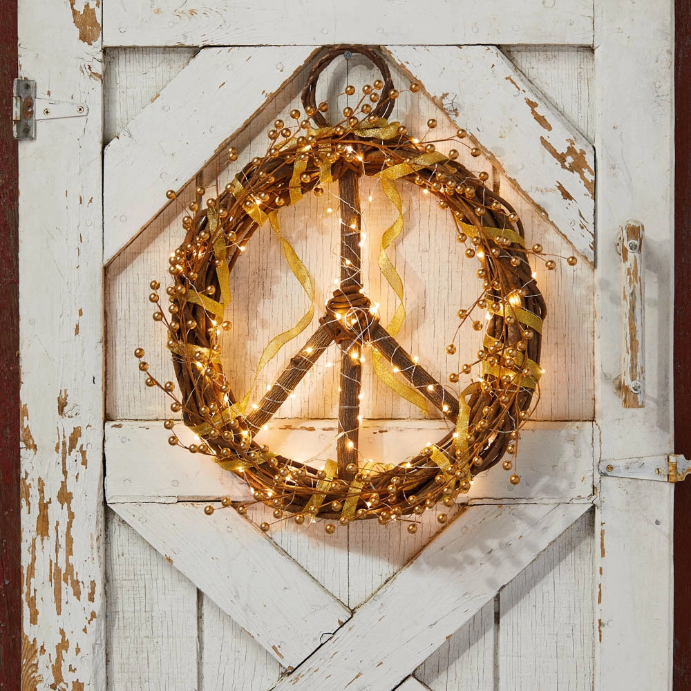 Grapevine Peace Wreath