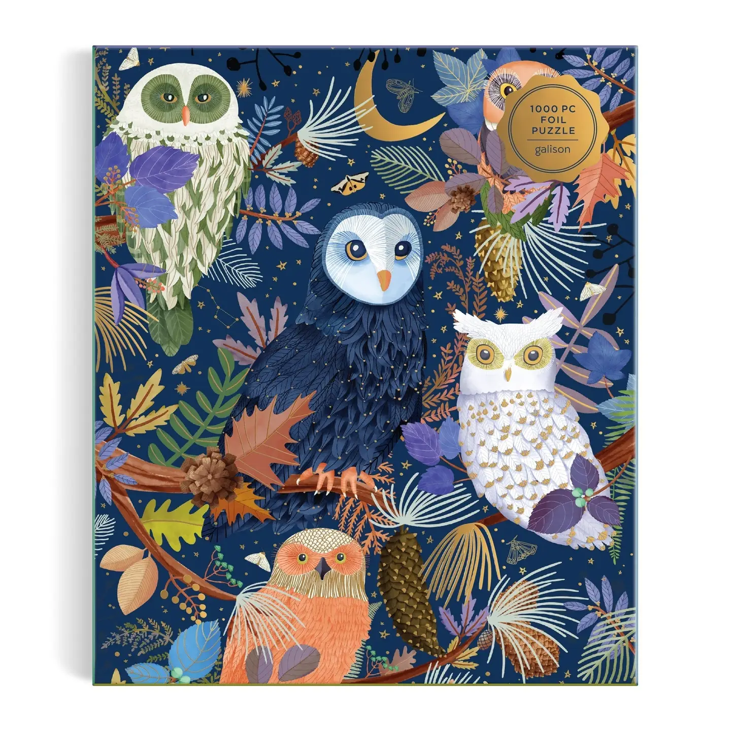 Owls at Dawn Foil Puzzle 1000pc