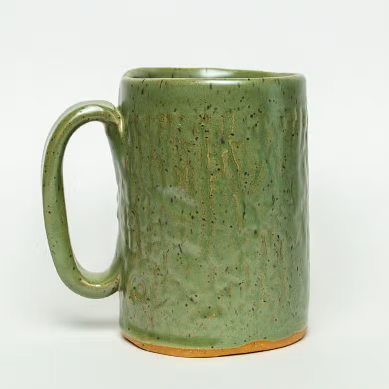 Sasquatch Green Handmade Mug