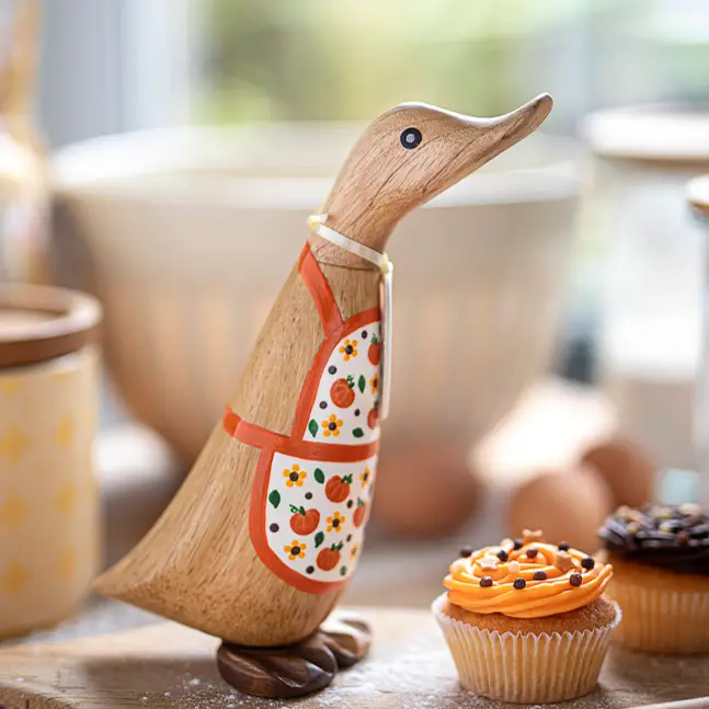 Pumpkin Baker Wooden Duck