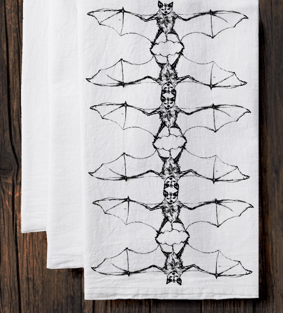 Bats Tea Towel