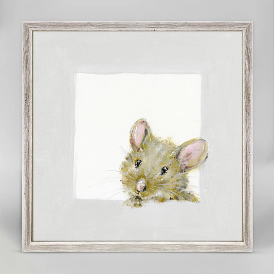 Peeking Mouse Mini Canvas