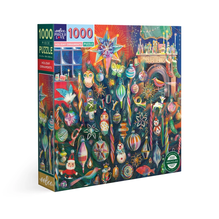 Holiday Ornaments Puzzle 1000pc