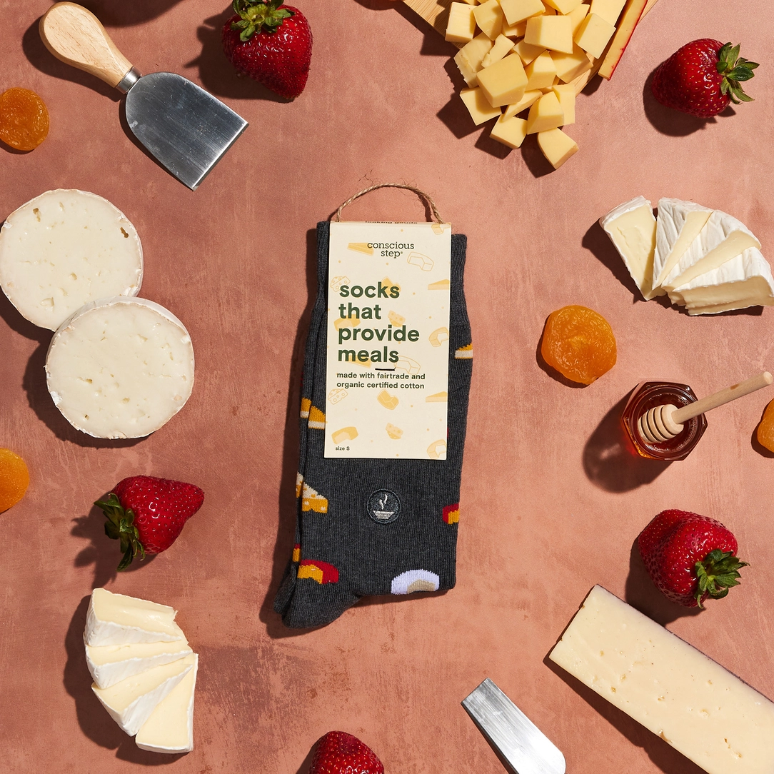 Socks That Provide Meals Cheese