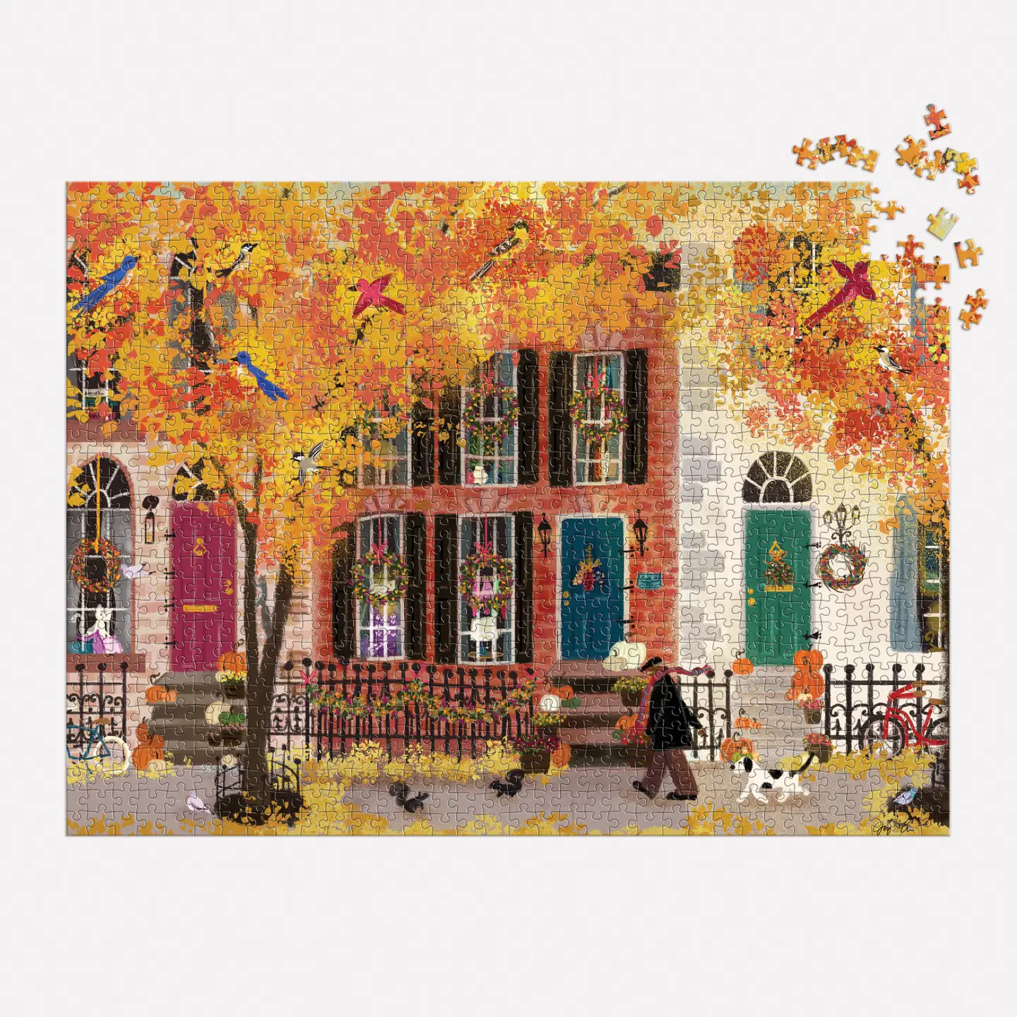 Autumn in the Neighborhood Puzzle 100pc