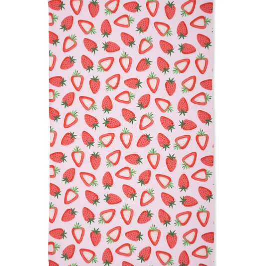 Geometry Tea Towel: Sweet Strawberry