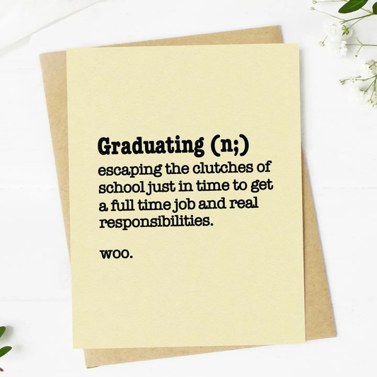 Graduation Definition Card
