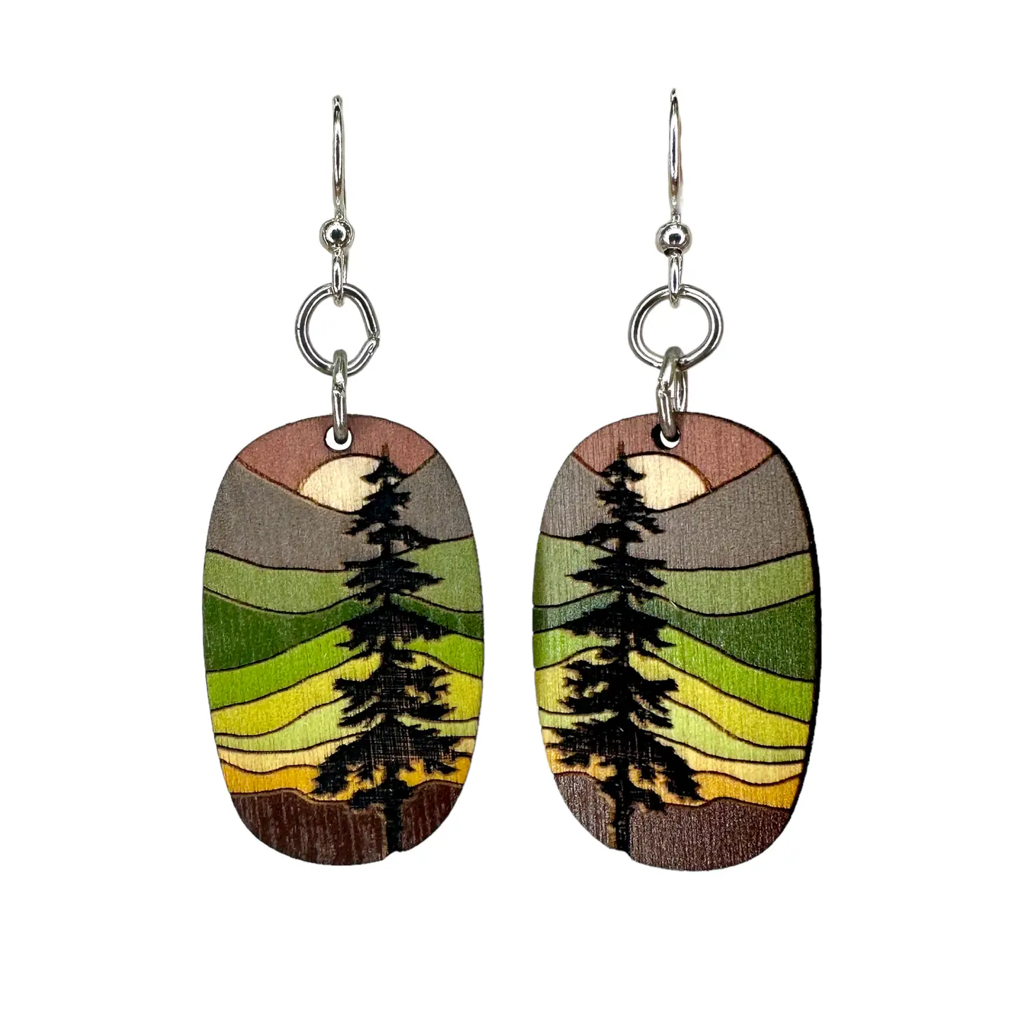 Rose Lone Pine Earrings