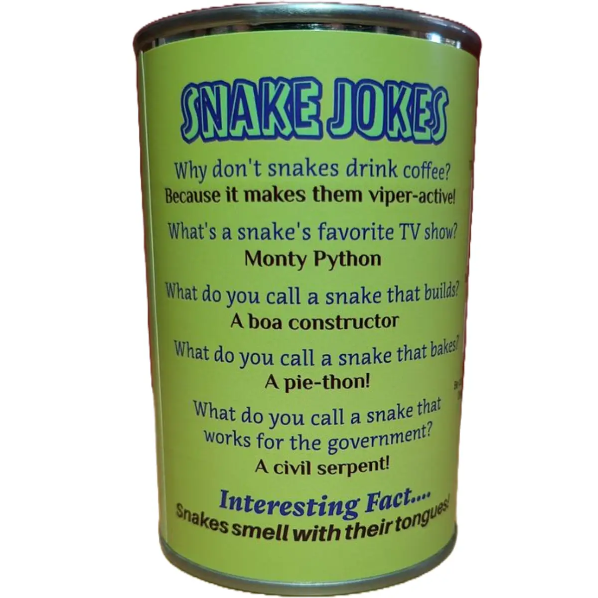 Canned Slinky the Snake Stuffed Animal