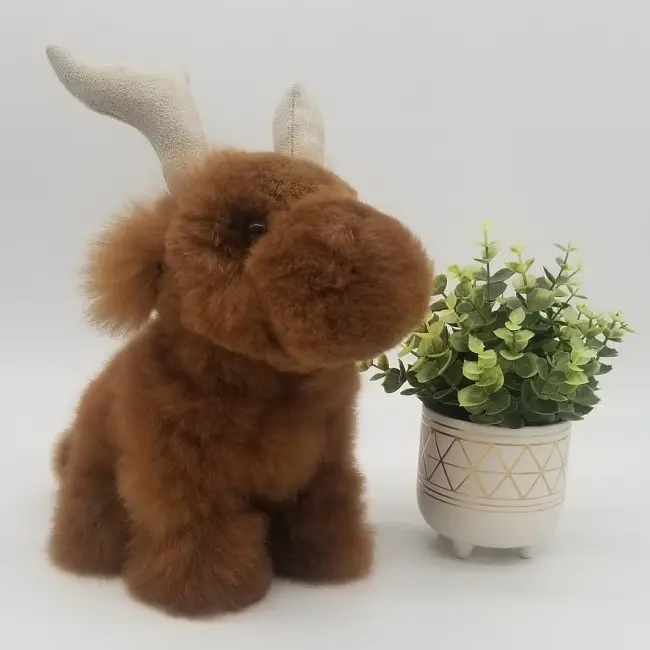Baby Moose Alpaca Stuffed Animal