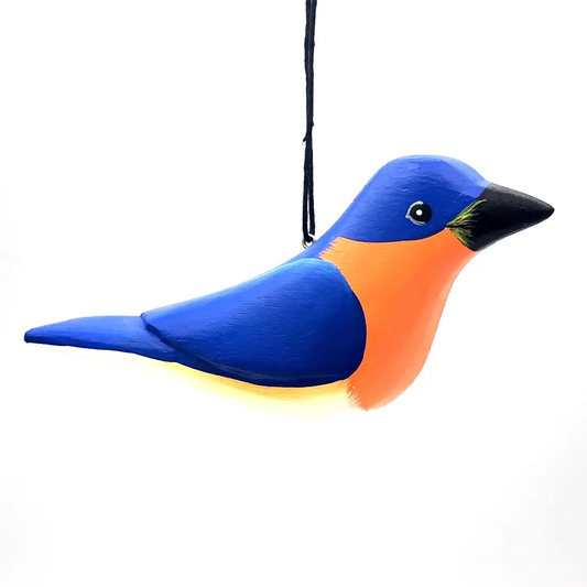 Eastern Bluebird Balsa Wood Ornament