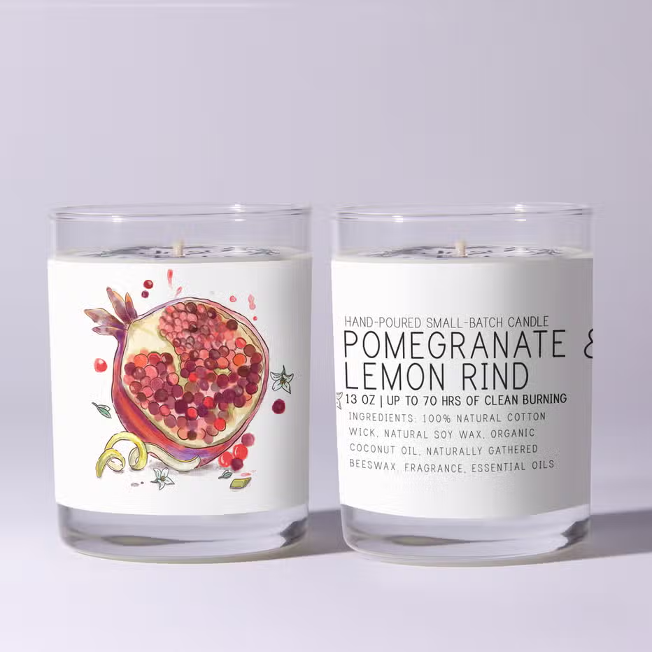 Candle - Pomegranate & Lemon