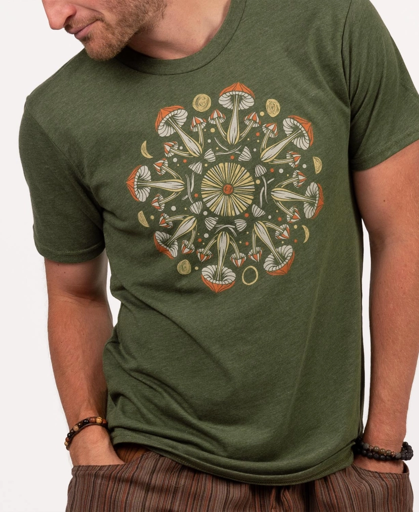 Mushroom Mandala T-Shirt