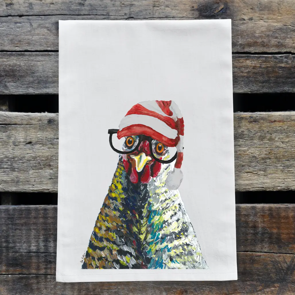 Christmas Chicken Kitchen Towel