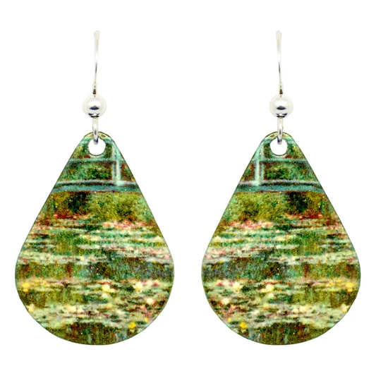 Teardop Water Lilies Earrings