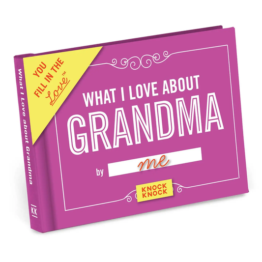 What I Love About Grandma Fill In Book