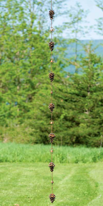 Pine Cone Rain Chain