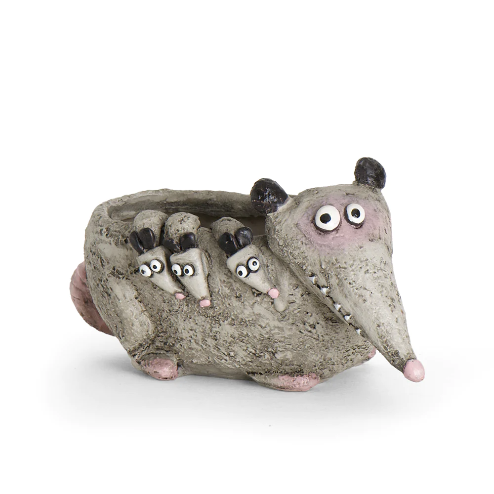 Hattie Mama Opossum Planter