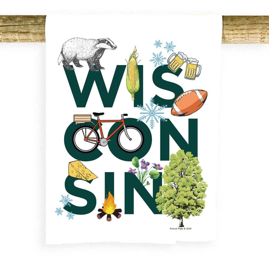 Wisconsin Peek a Boo Towel